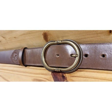 Ceinture cuir largeur 4 cm