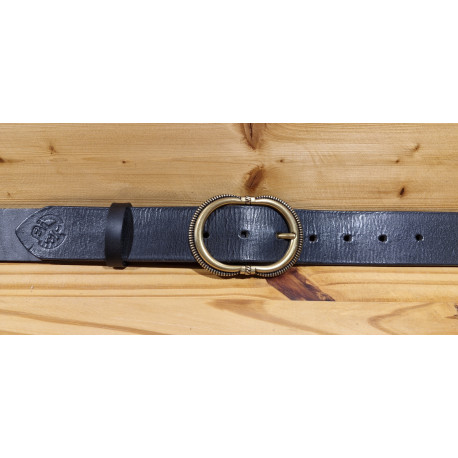 Ceinture cuir largeur 4 cm