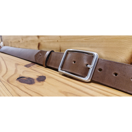 Ceinture cuir largeur 4 cm