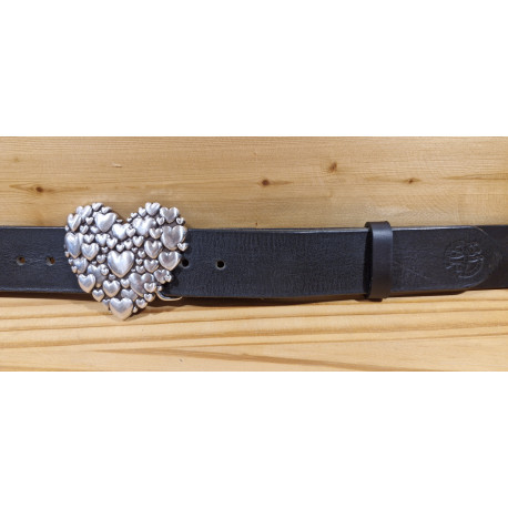 Ceinture cuir largeur 4 cm