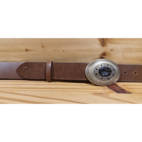 Ceinture cuir largeur 4 cm