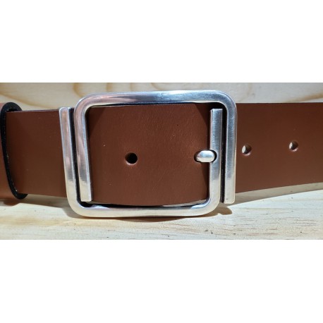 Ceinture cuir largeur 4 cm