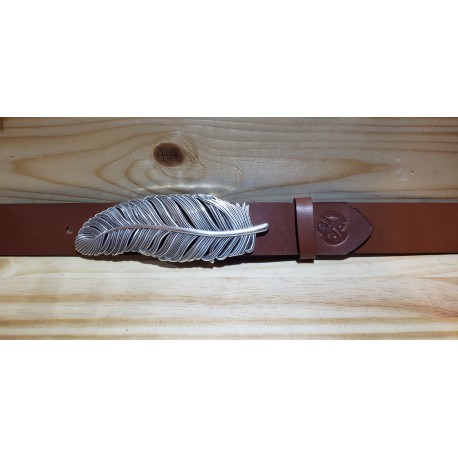 Ceinture cuir largeur 4 cm