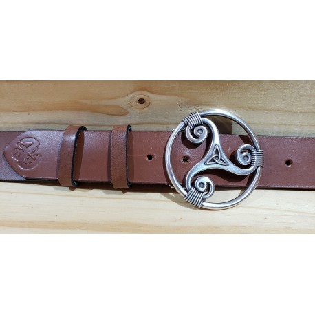 Ceinture cuir largeur 4 cm