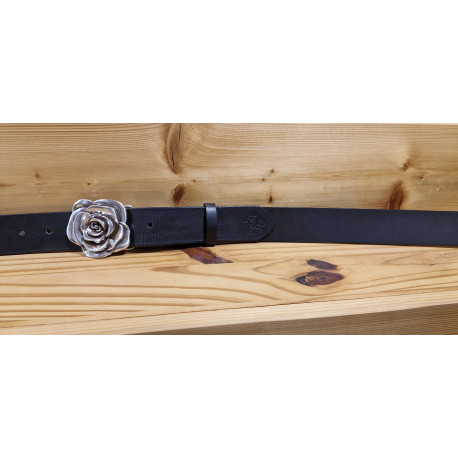 Ceinture cuir largeur 4 cm