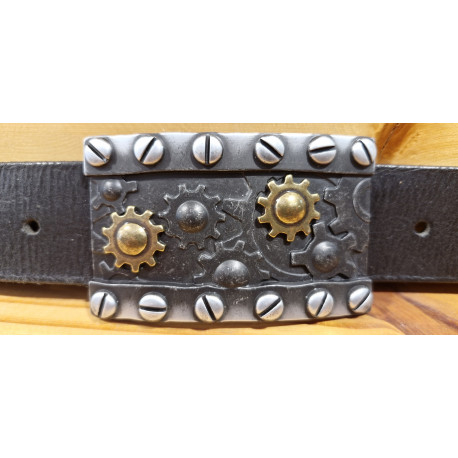 Ceinture cuir largeur 4 cm