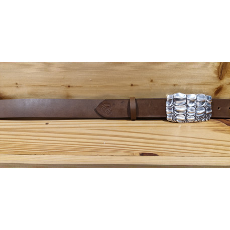 Ceinture cuir largeur 4 cm