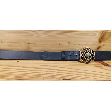 Ceinture cuir largeur 4 cm