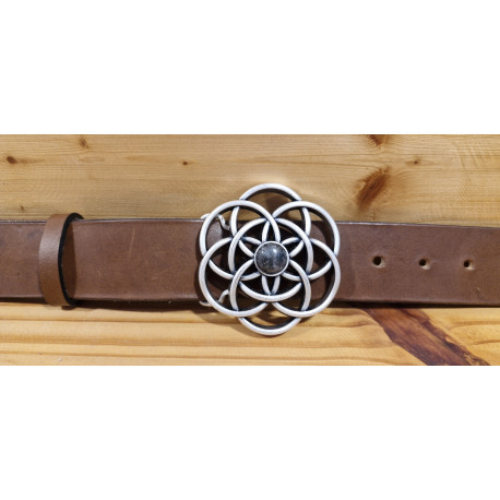 Ceinture cuir largeur 4 cm