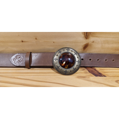 Ceinture cuir largeur 4 cm