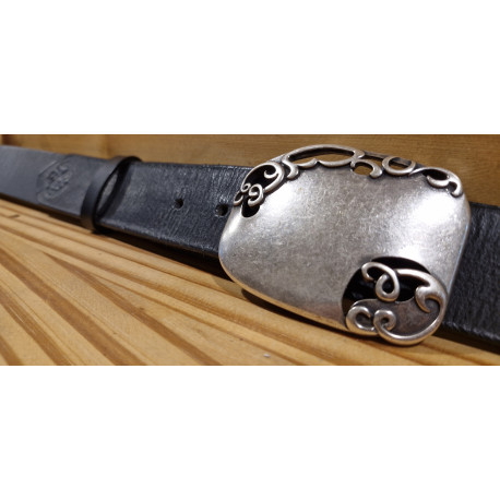 Ceinture cuir largeur 4 cm