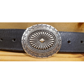 Ceinture cuir largeur 4 cm