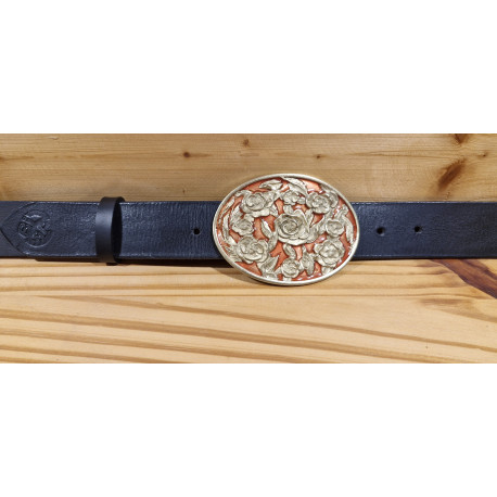 Ceinture cuir largeur 4 cm