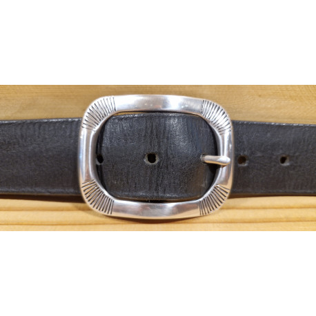 Ceinture cuir largeur 4 cm