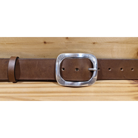 Ceinture cuir largeur 4 cm