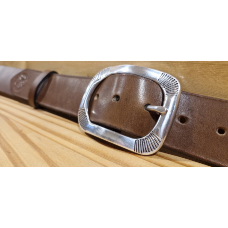 Ceinture cuir largeur 4 cm