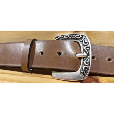 Ceinture cuir largeur 4 cm