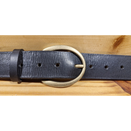 Ceinture cuir largeur 4 cm