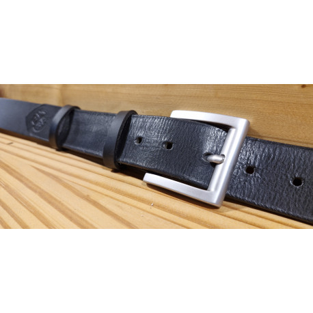 Ceinture cuir largeur 4 cm